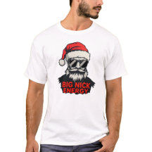 Große Nick Energie Lustiges Santa-Shirt