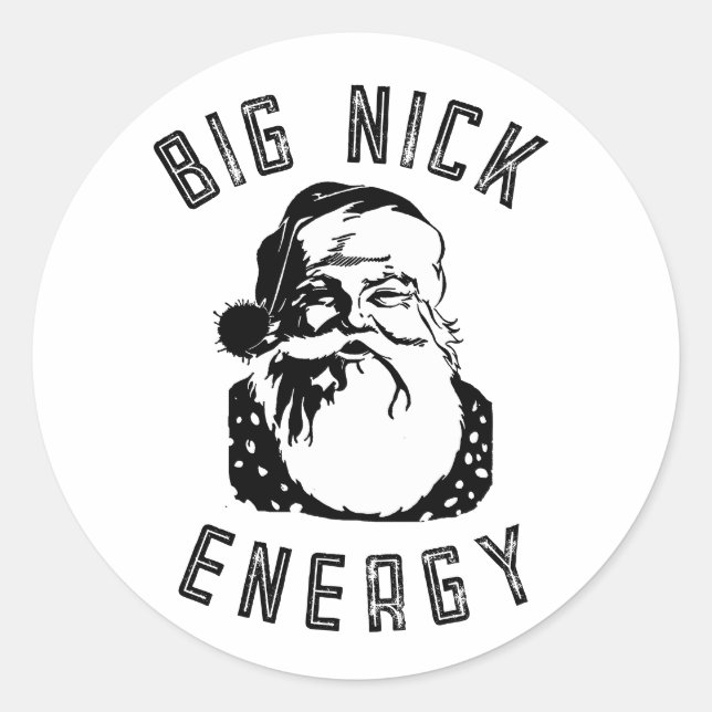 GROSSE NICK ENERGIE RUNDER AUFKLEBER (Vorderseite)