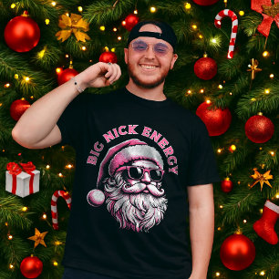 Große Nick Energie Santa Lustiges Weihnachten Xmas T-Shirt