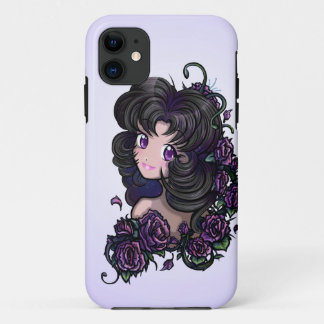 Große niedliche Anime-Augen und Blumen (iphone 5 Case-Mate iPhone Hülle
