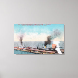 Große Norddock-Ansicht, SS Dakota und Leinwanddruck