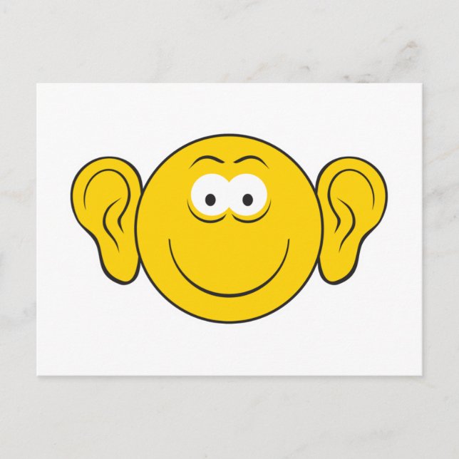 Große Ohrsicht Postkarte (Vorderseite)