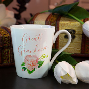Große Oma Coral Pink Rose Milchtasse