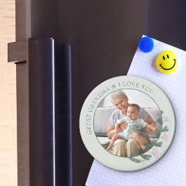 Große Oma Liebe Sie Lila Wildblume Foto Mag Magnet