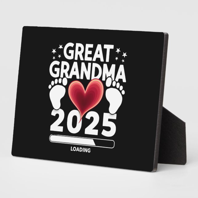 Große Oma Loading 2025 Schwangerschaftsankündigung Fotoplatte (Seite)