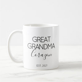 Große Oma Name Schwangerschaft Ankündigung Geschen Kaffeetasse