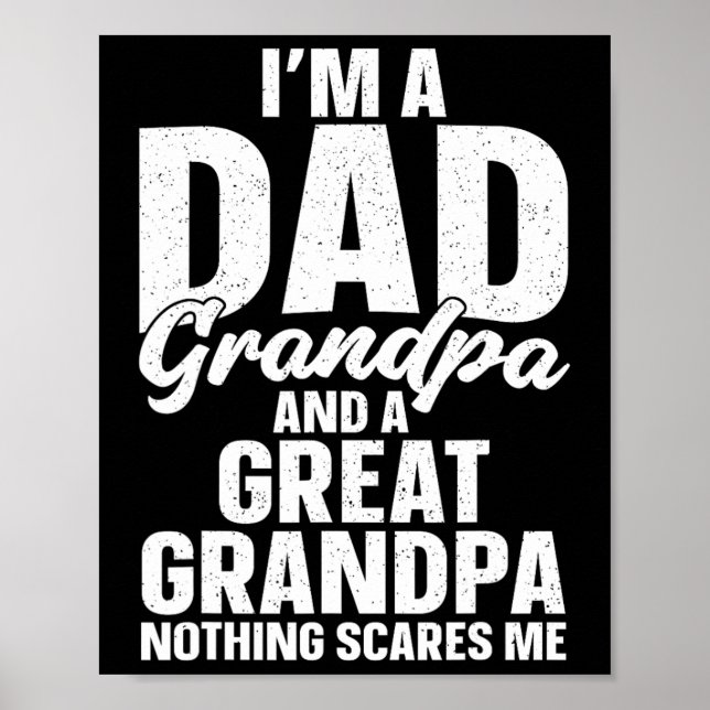 Große Opa Art für Großvater Männer Großmutter Poster (Vorne)