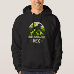 Große Opa Dinosaurier T Rex Großer Grandpasaurus 4 Hoodie