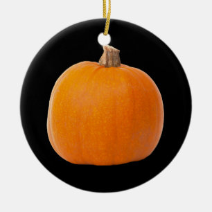 Große Orange Fall Harvest Pumpkin Keramik Ornament