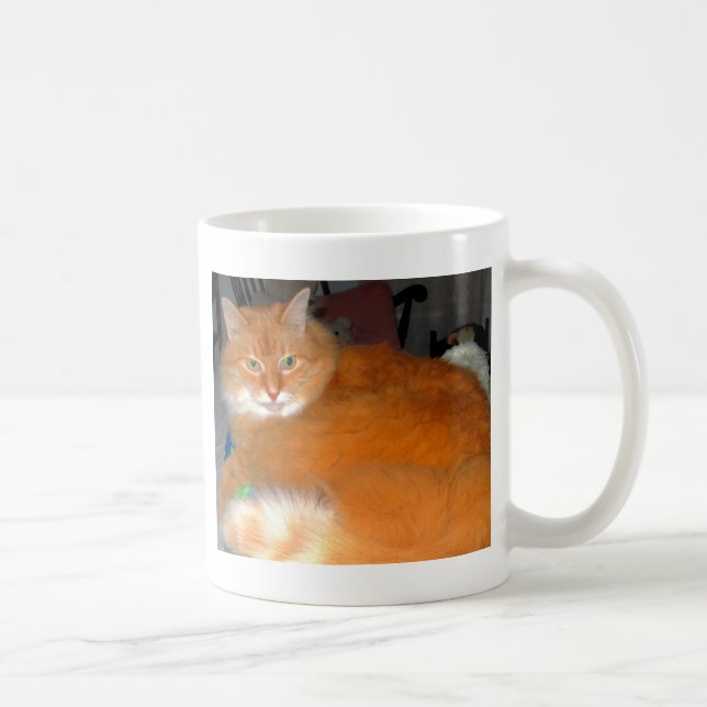 Große orange Katze Kaffeetasse (Rechts)