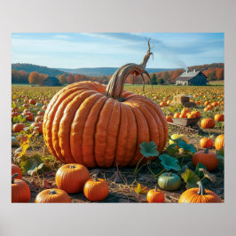 Große Orange Poster