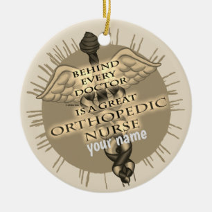 Große orthopädische Krankenschwester Keramik Ornament