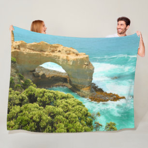 GROSSE OZEANARTE FLEECEDECKE