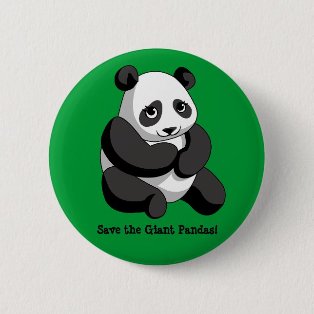 Große Pandas Button (Vorderseite)