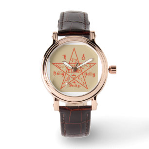 Große Pentagramm von Moses Siegel Frauenschau Armbanduhr