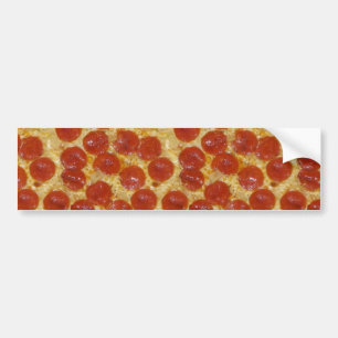 große Pepperoni-Pizza Autoaufkleber