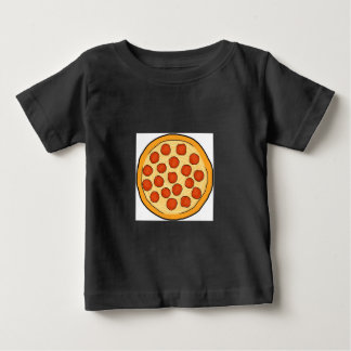 Große Pepperoni Pizza Ganze Pizza Zeichnend Art Yu Baby T-shirt