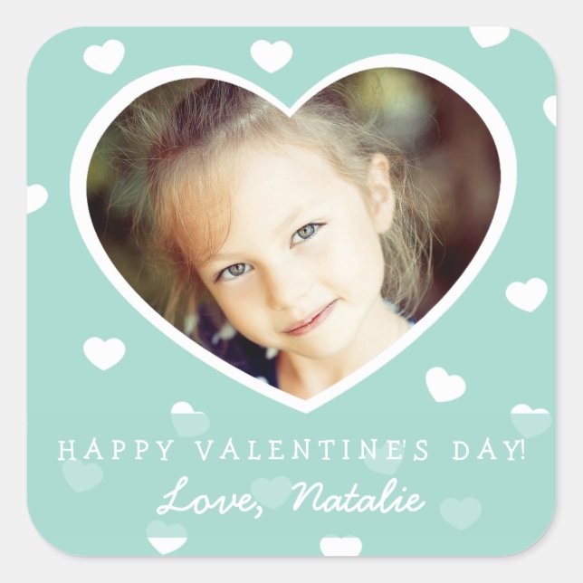 Große Personalisierte Aufkleber für das Valentinis (Vorderseite)