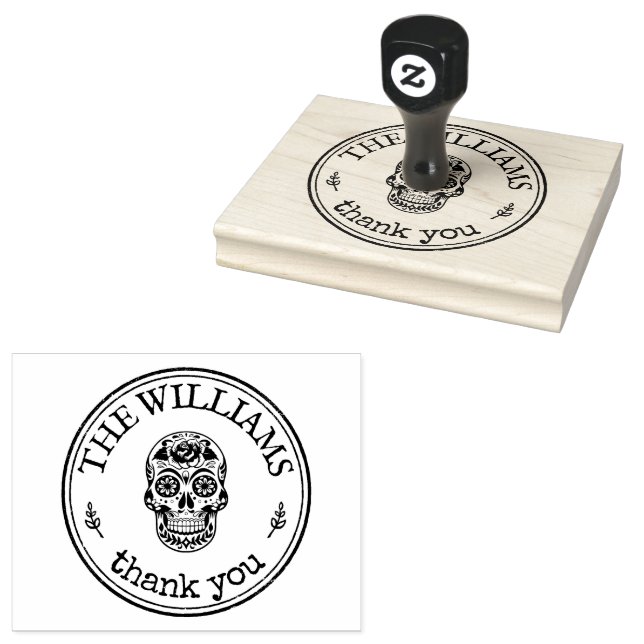 Große Personalisierte Halloween-Zuckerkulptur Gummistempel (Stempel)
