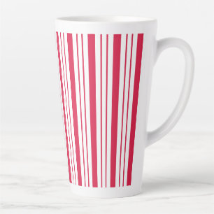 Große Pfefferminz-gestreifte Latte-Tasse Milchtasse