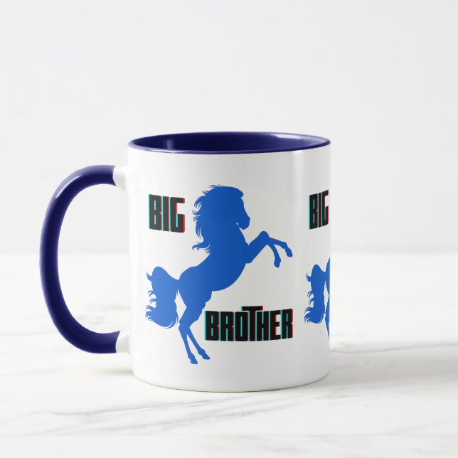 Große Pferderaufzucht Tasse (Links)