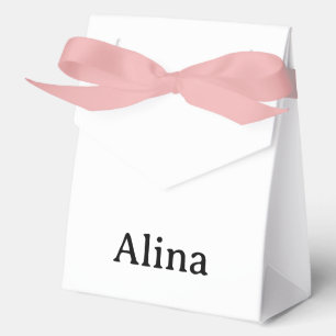 Große Plane mit rosa Band 4" x 2" x 5" Geschenkschachtel