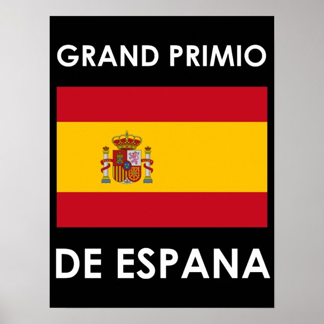 Große Preisliste Spaniens Poster (Vorne)