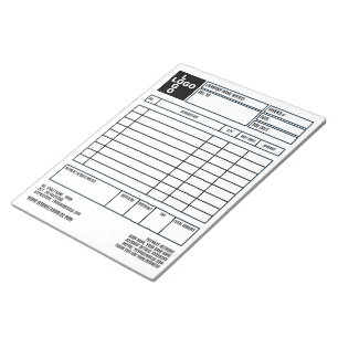 Große Pro-Logo-Firmenrechnung/-Quote Notizblock