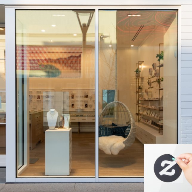 Große Pulverfarbe blaue Fensterverkleidung, 24 Zol Fensteraufkleber (Schaufenster)