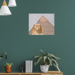 Große Pyramide von Giza Ägypten Sphinx Monument Wü Poster