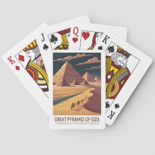 Große Pyramide von Giza Sieben Weltwunder Spielkarten