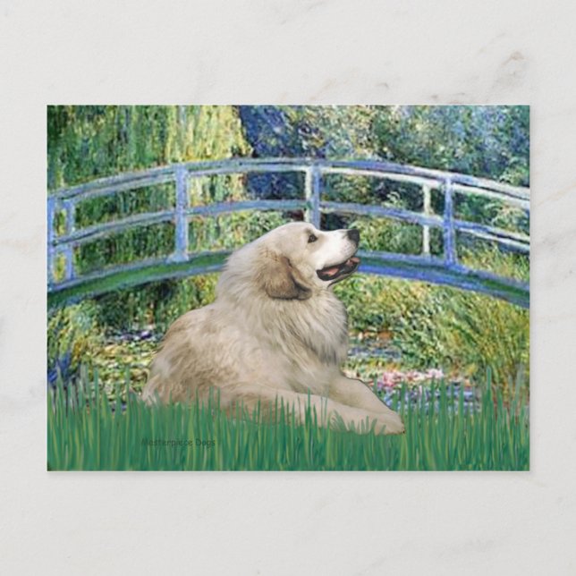 Große Pyrenäen 2 - Brücke Postkarte (Vorderseite)