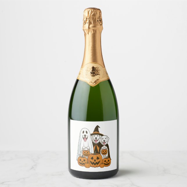 Große Pyrenäen Dog Ghost Hexenmeister Halloween Ma (Vorderseite)