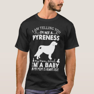 Große Pyrenäen Hund für Frauen Mama Mama Hund T-Shirt