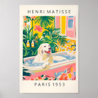 Große Pyrenäen in der Badewanne, Matisse Wall Art,
