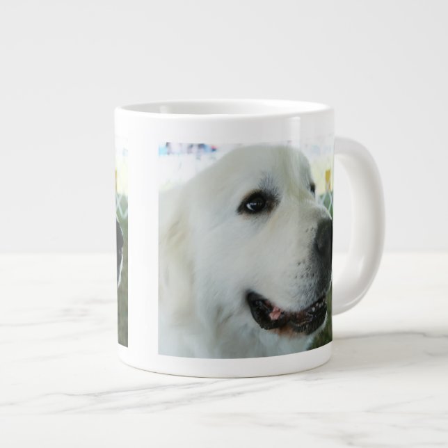 Große Pyrenäen Jumbo-Tasse (Vorderseite Rechts)
