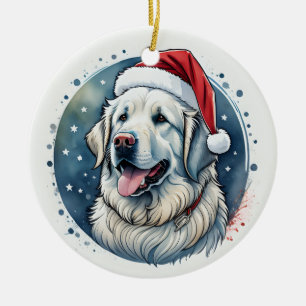 Große Pyrenäen Keramik Ornament