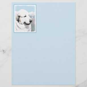 Große Pyrenäen Malerei - Original Hunde Kunst