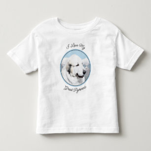 Große Pyrenäen Malerei - Original Hunde Kunst Kleinkind T-shirt