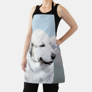 Große Pyrenäen Malerei - Original Hunde Kunst Schürze