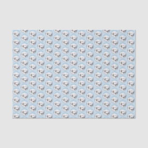 Große Pyrenäen Malerei - Original Hunde Kunst Seidenpapier