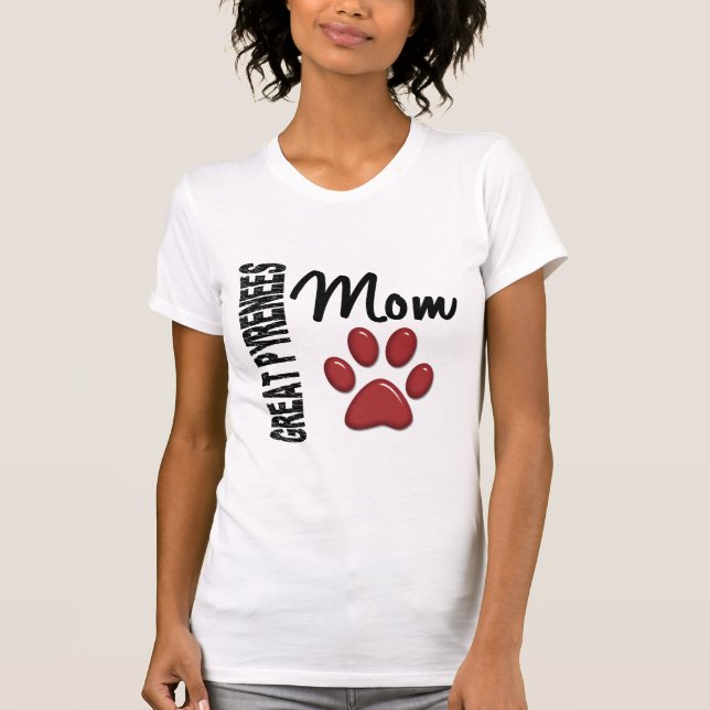Große Pyrenäen-Mama 2 T-Shirt (Vorderseite)
