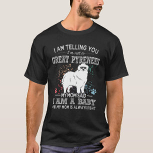 Große Pyrenäen Mama Welpe für Hunde Mama T-Shirt