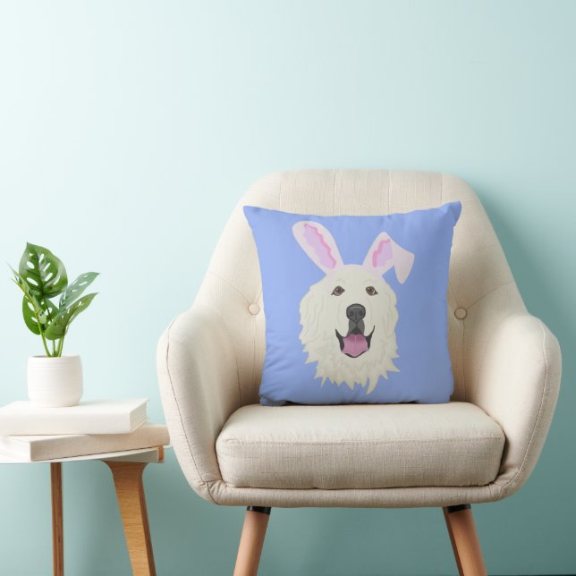 Große Pyrenäen Ostern Kissen (Stuhl )