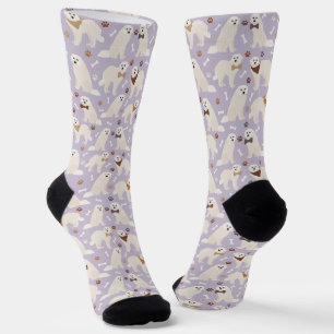 Große Pyrenäen-Pfoten und Knochenstöcken Socken