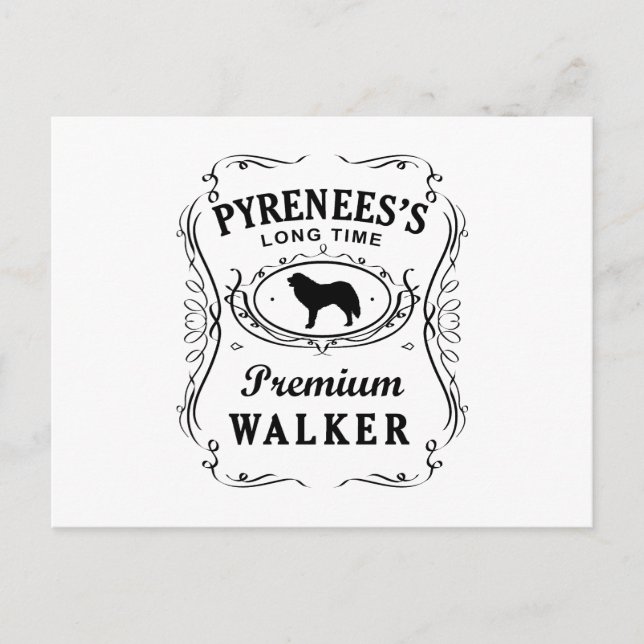 Große Pyrenäen Postkarte (Vorderseite)