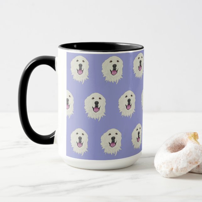 Große Pyrenäen Tasse (Mit Donut)