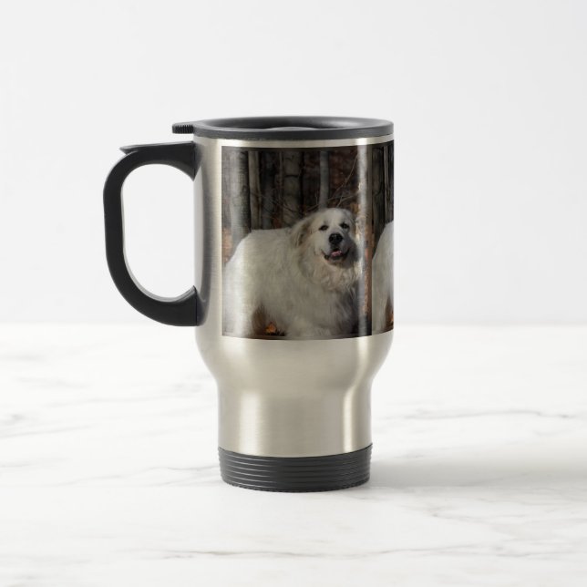 große Pyrenäen-Tasse Reisebecher (Links)