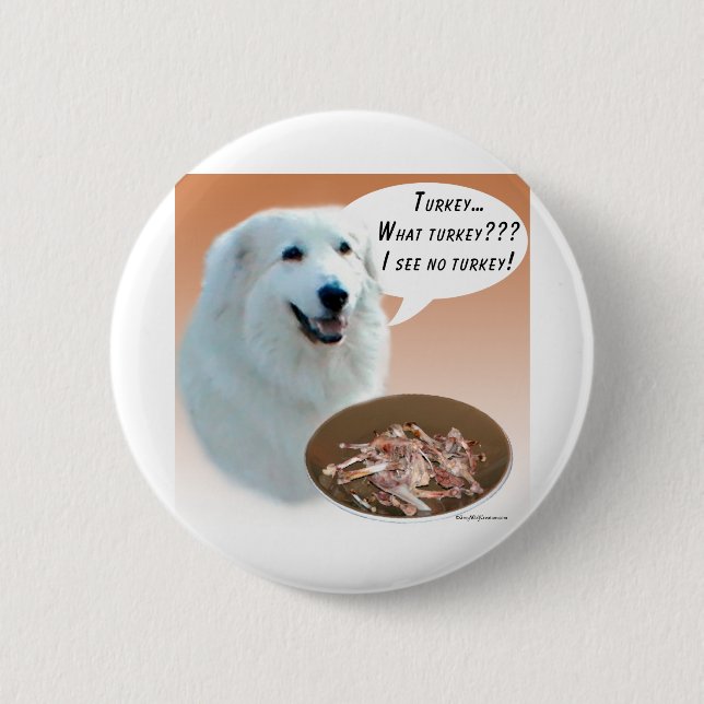 Große Pyrenäen Türkei Button (Vorderseite)