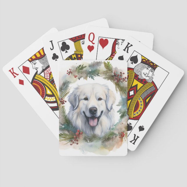 Große Pyrenäen Weihnachtsfeiertag Spielkarten (Rückseite)